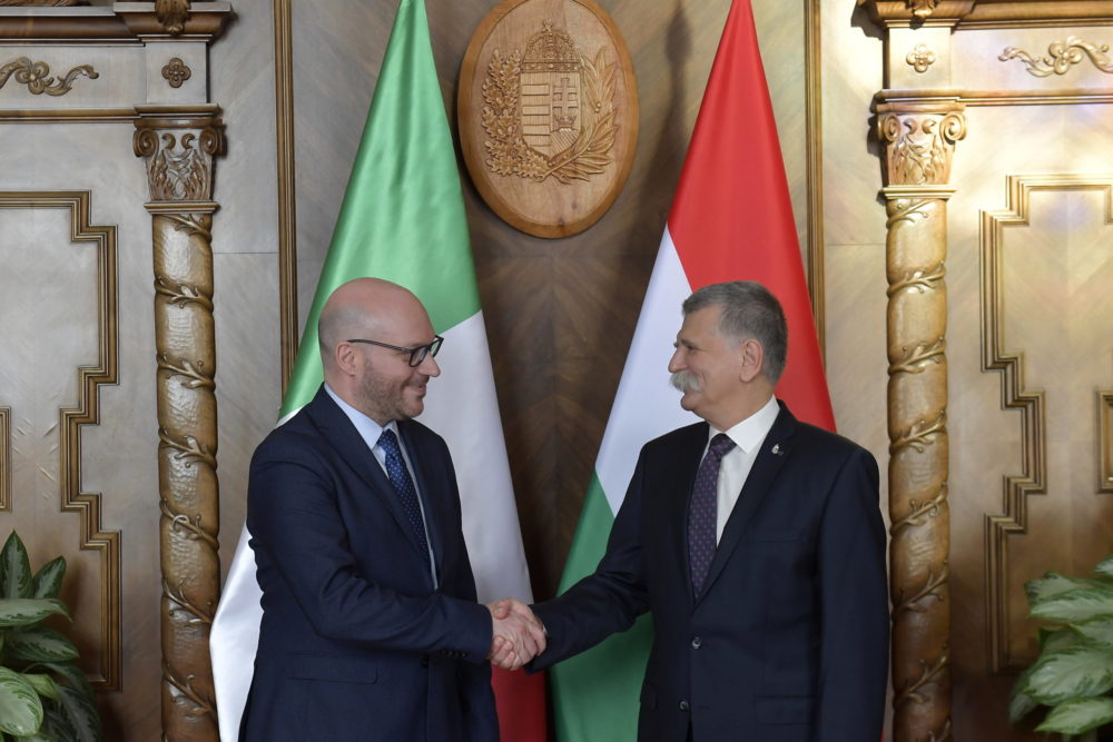 Kövér László az olasz képviselőház elnökét fogadta
