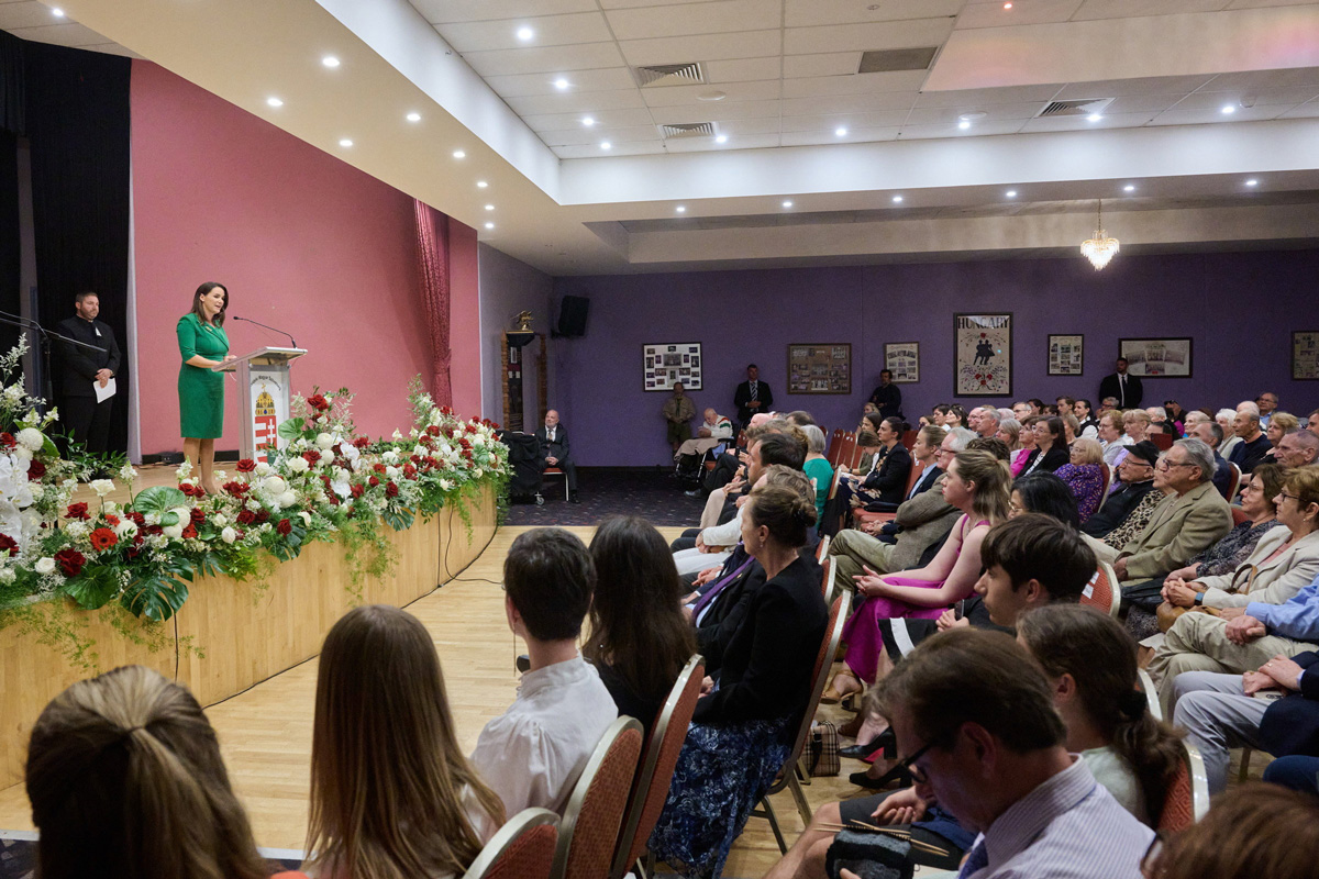 Novák Katalin a sydney-i Délvidéki Magyar Klubban tett látogatást