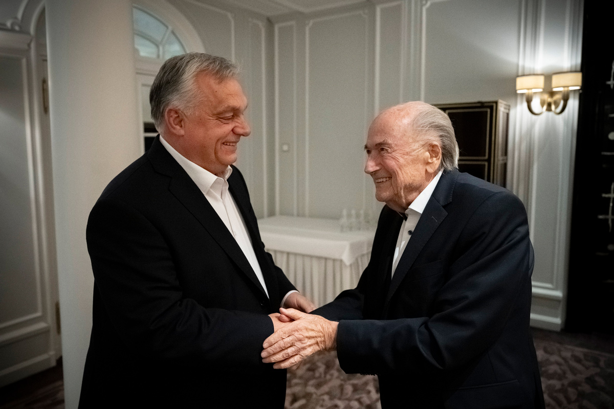 A FIFA korábbi elnökével tárgyalt Orbán Viktor