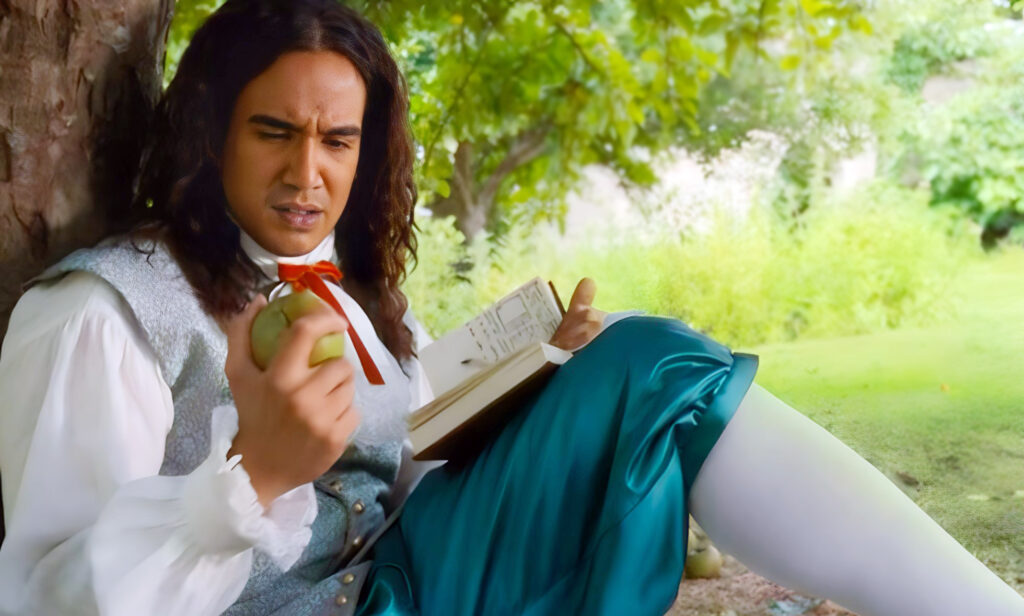 Isaac Newtont feketeként ábrázolták az ikonikus sorozatban