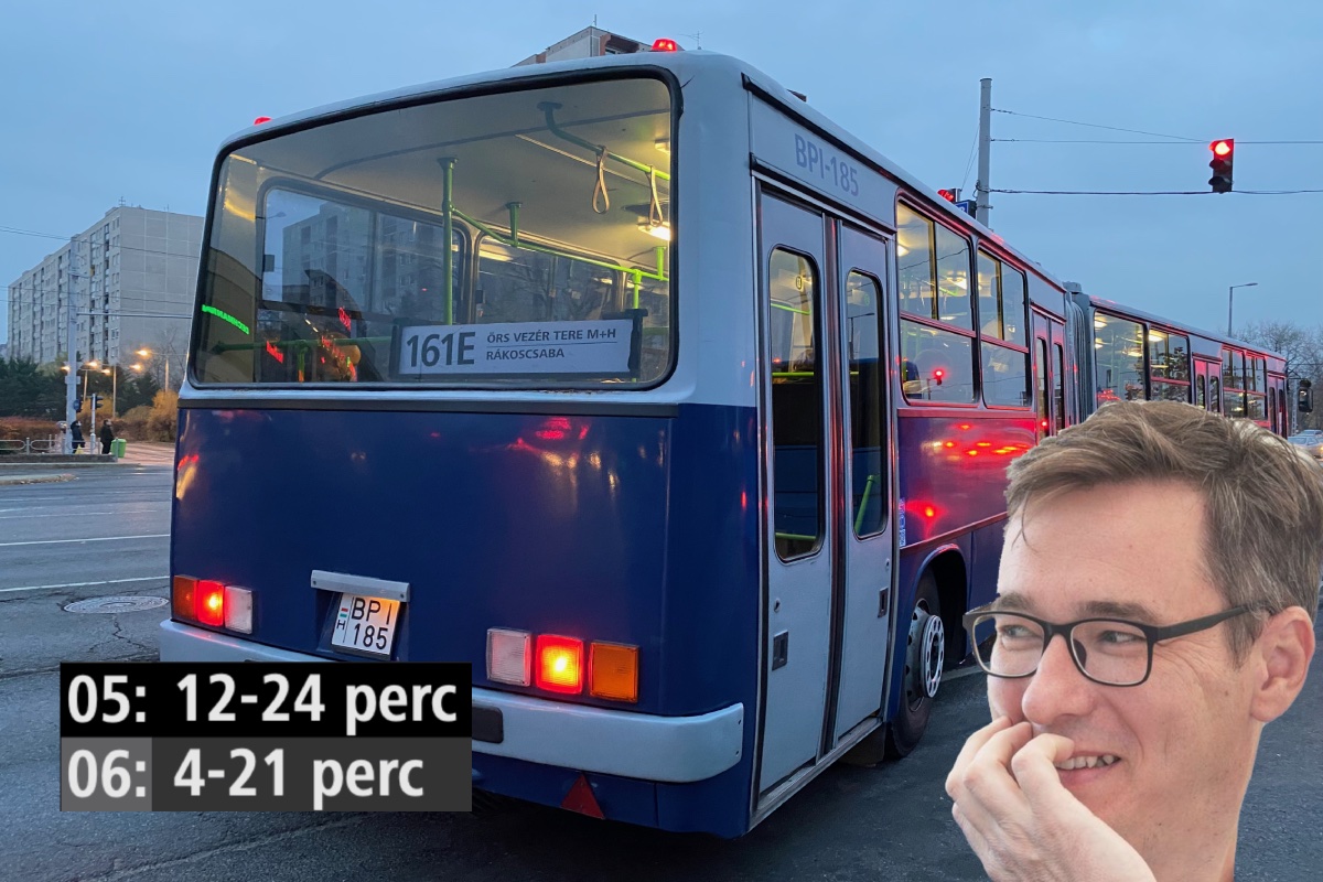 Átverték a budapestieket: 11 helyett 21 percenként jár az egyik buszjárat