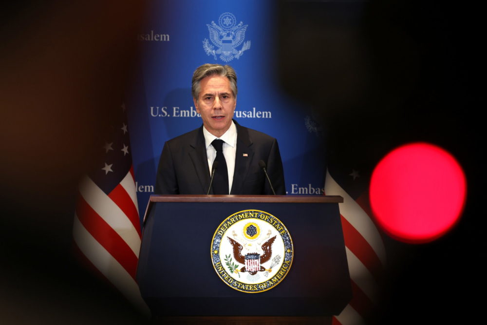 A palesztin civilek megkímélését kérte Netanjahutól Antony Blinken