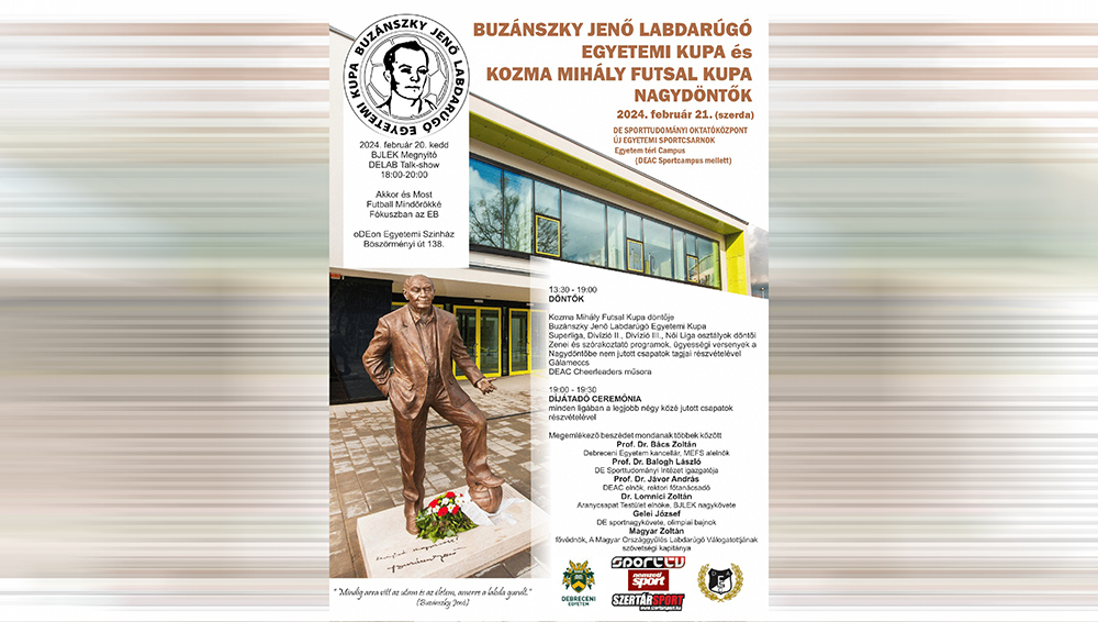 Futballünnep Buzánszky Jenő tiszteletére Debrecenben