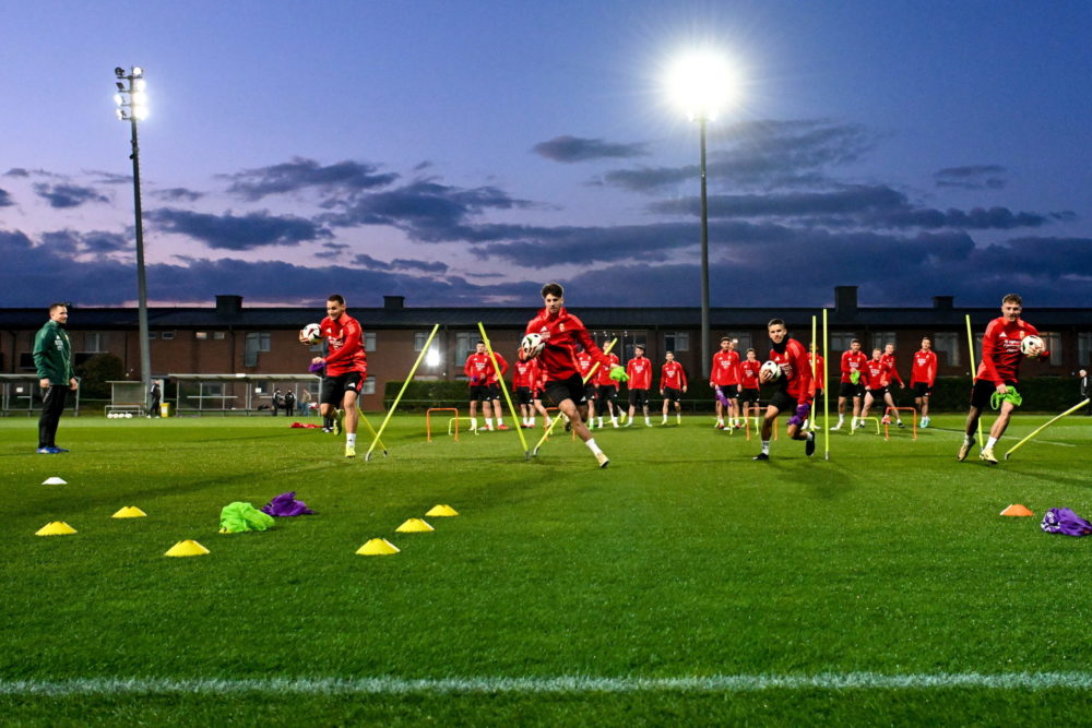 A magyar labdarúgó-válogatott edzése