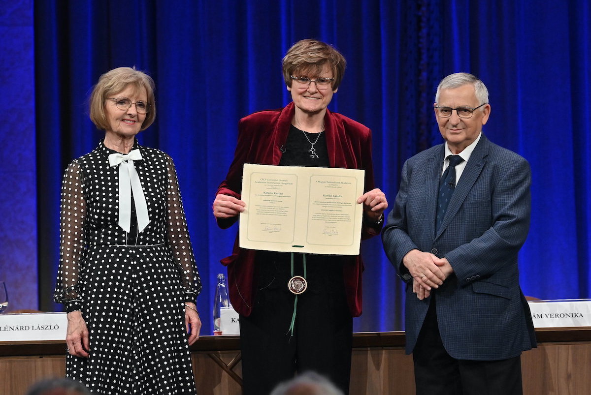 Karikó Katalin akadémiai székfoglaló előadást tartott