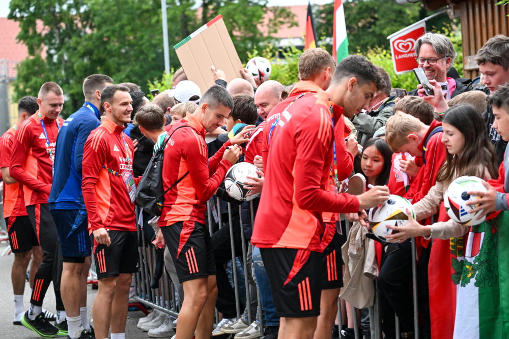 A magyar labdarúgó-válogatott nyilvános edzése