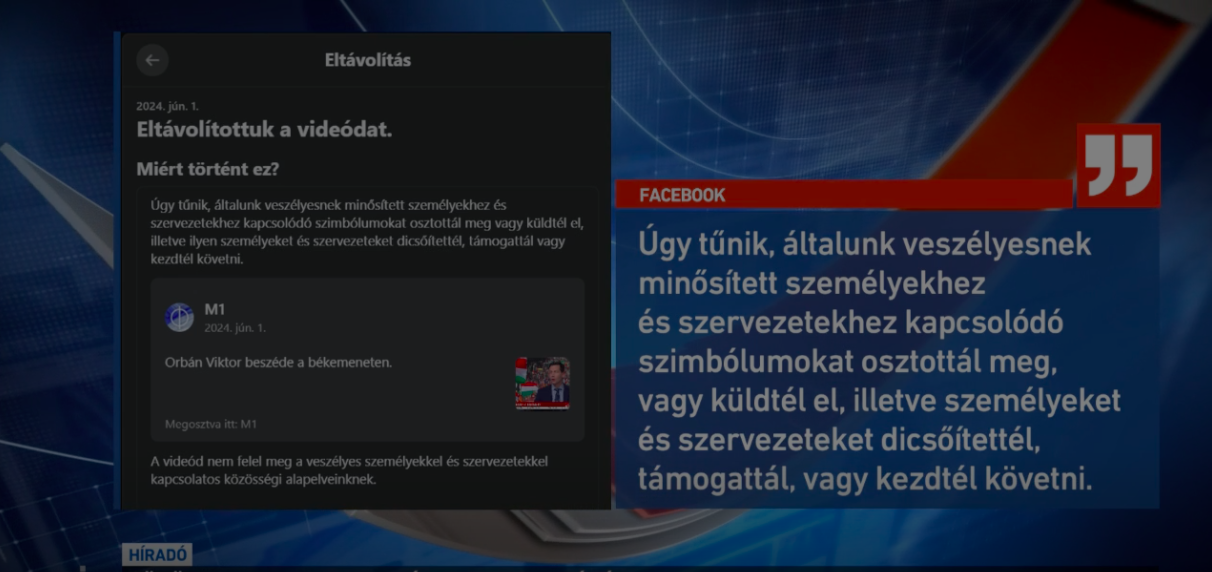 Törölte a Facebook Orbán Viktor beszédét a köztévé oldaláról