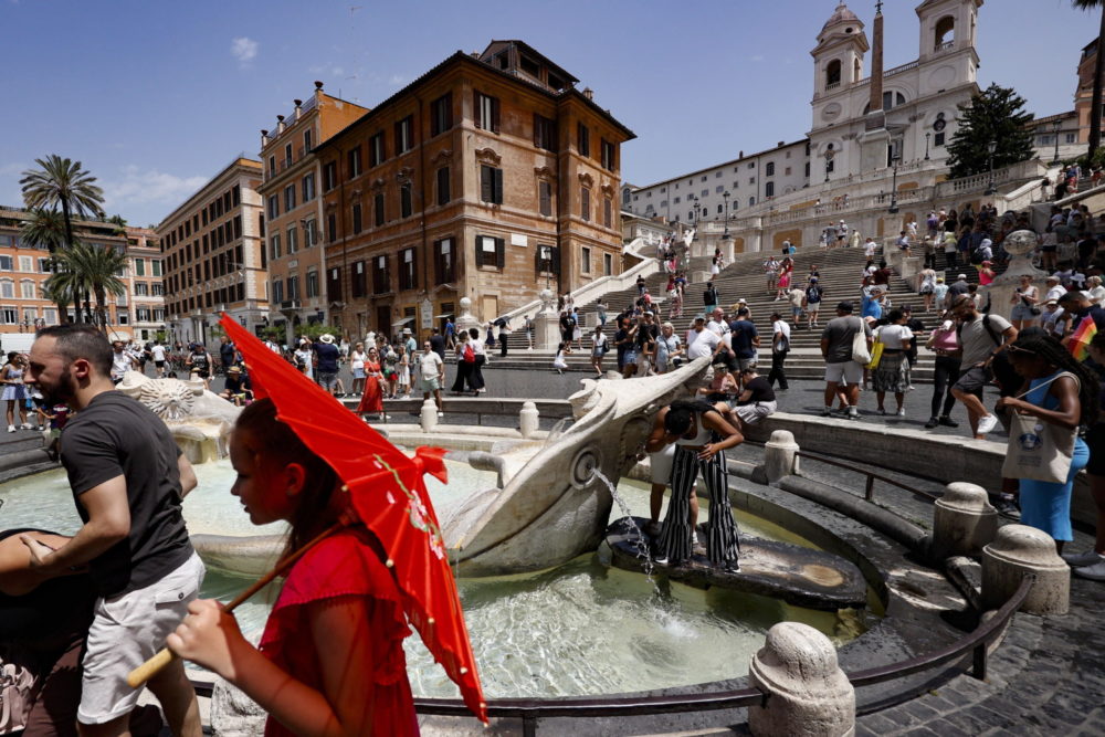 Olaszországban negyvenfokos hőséget mérnek