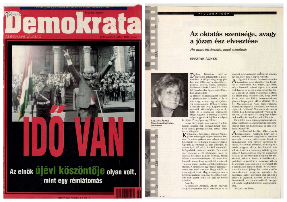 1996 – A Demokrata szemével