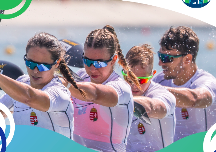 Világbajnoki második a magyar vegyes kajaknégyes 500 méteren