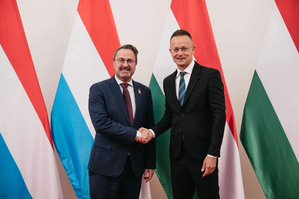 Hivatali ideje alatt először fogadta luxemburgi kollégáját Szijjártó Péter