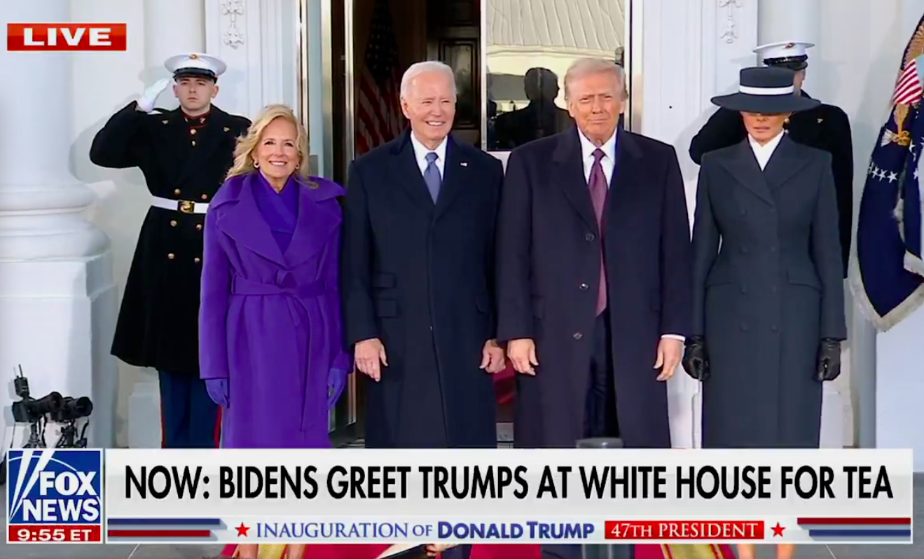 Videó: a leendő elnök és alelnök is megérkeztek a Fehér Házba