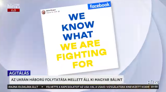 Magyar Péter támogatója és druszája is kiállt a háború mellett