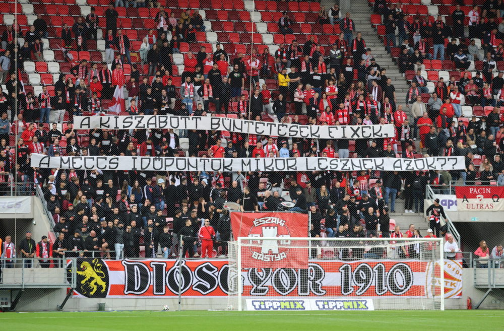 Szektorbezárásos büntetést kapott a Diósgyőr