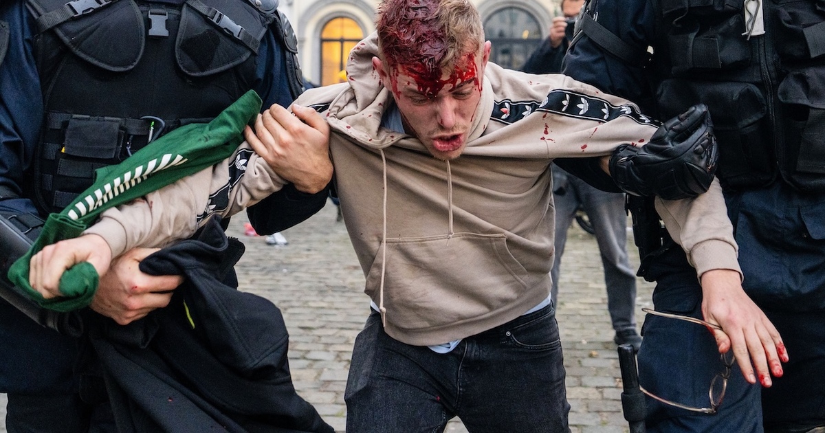 Vízágyúval oszlatták a gazdákat Brüsszelben