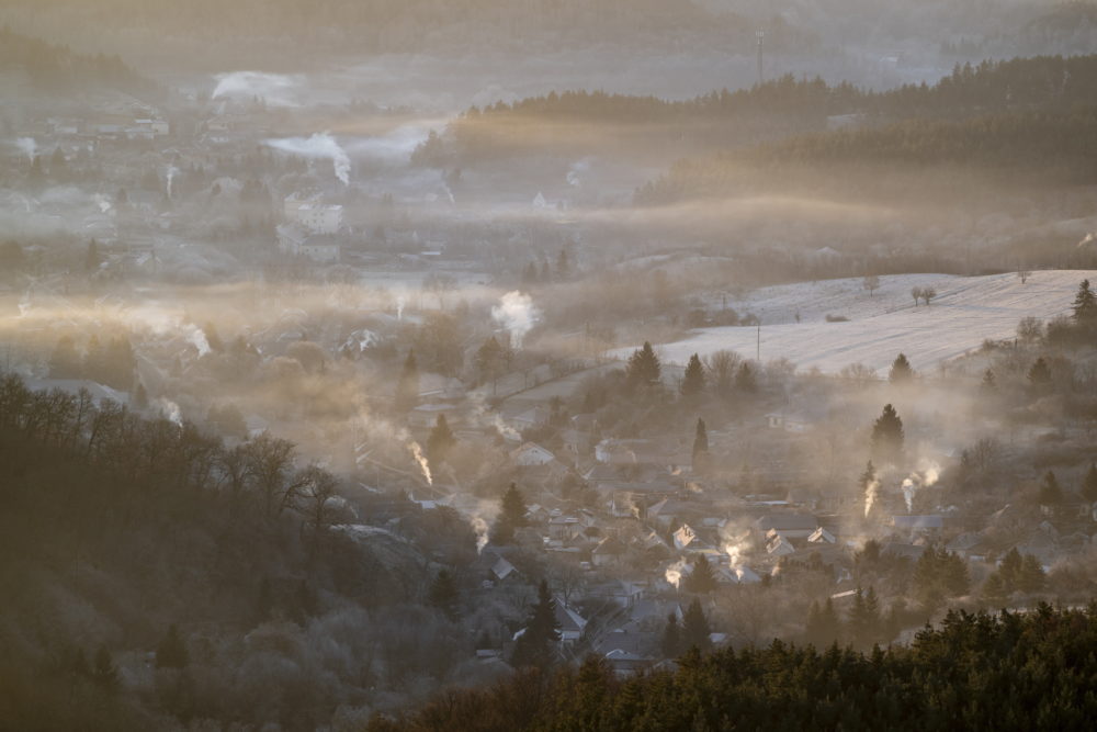 Köd Salgótarján felett