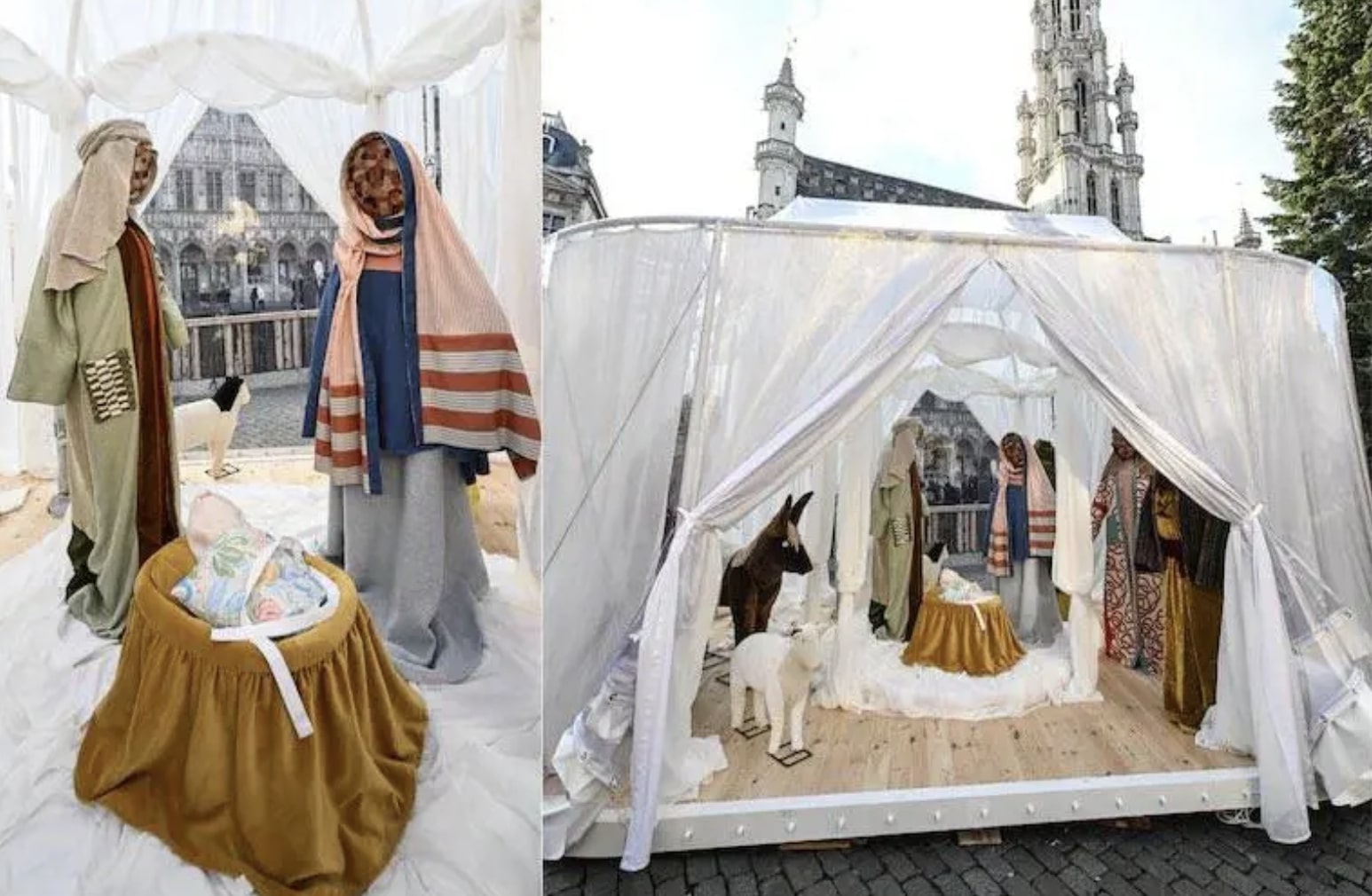 Botrány a brüsszeli betlehemen