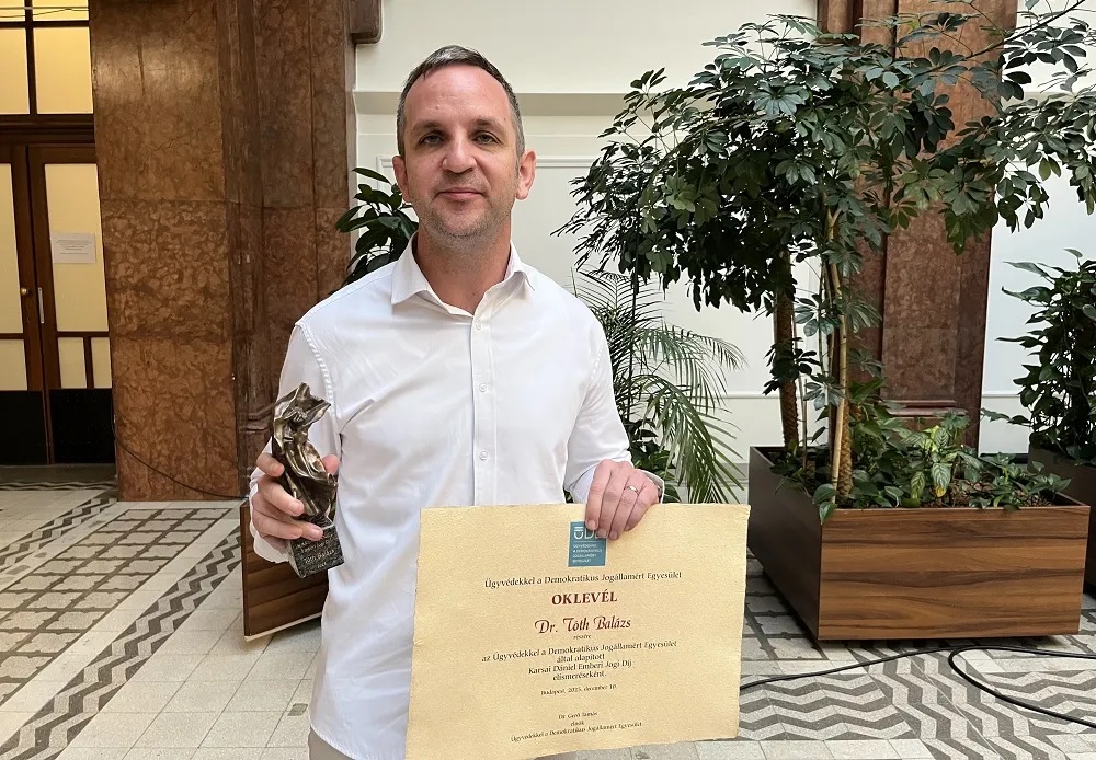 A börtönbizniszben érdekelt ügyvéd kapta az Emberi Jogi Díjat