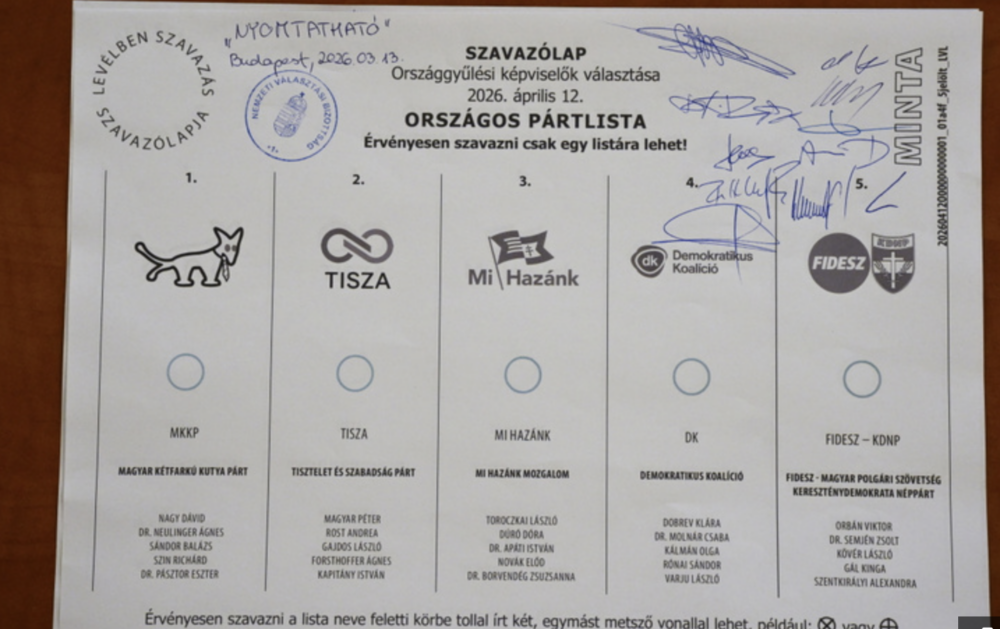 NVI: már nyomtatják a szavazólapokat