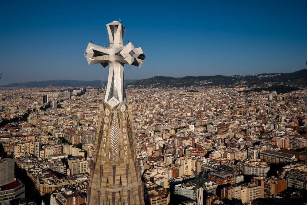 A Sagrada Família-bazilika Jézus Krisztus-tornya
