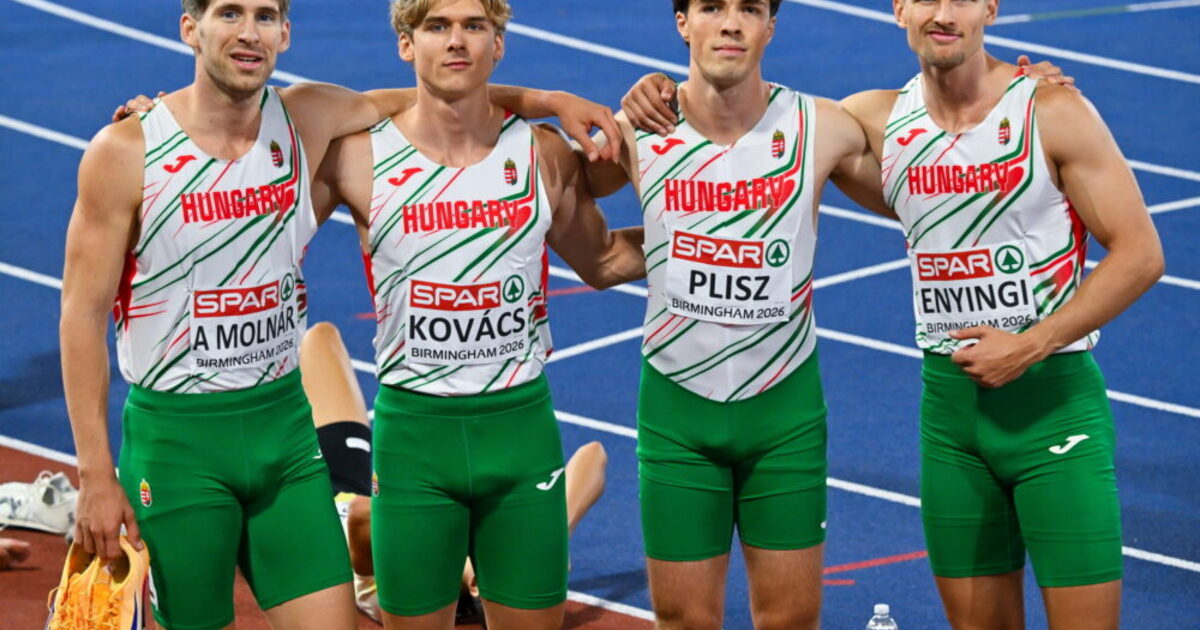 Országos csúccsal ötödik a magyar férfi 4x400-as váltó
