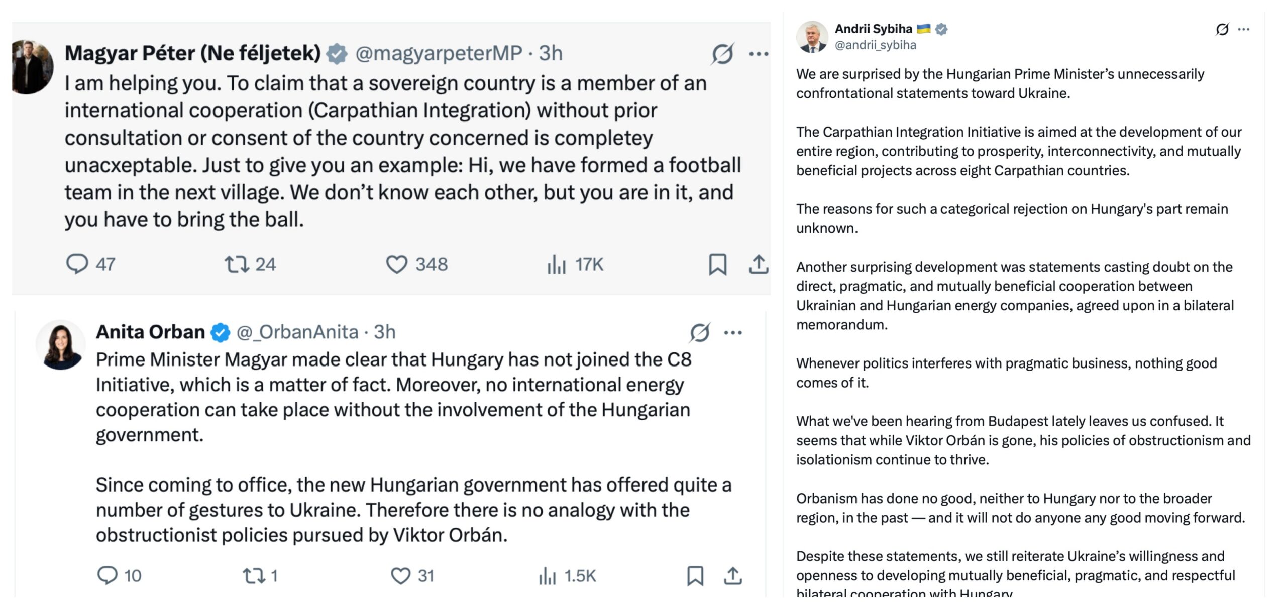 Az ukrán külügyér szerint Magyar Péter képében tovább él az orbánizmus
