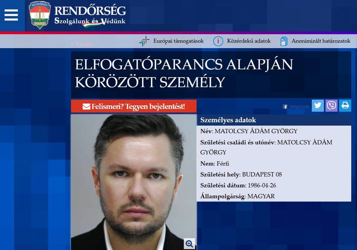 Körözét adtak ki Matolcsy Ádám és Stofa György ellen
