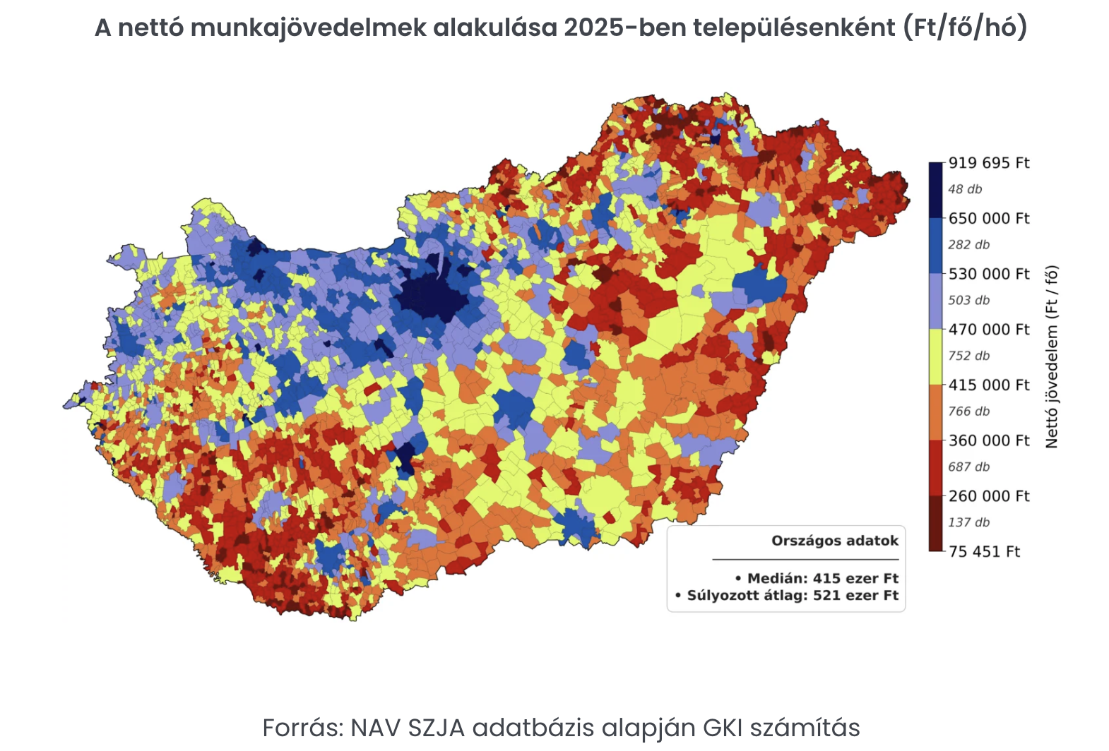 Brutális különbségek a nettó bérekben